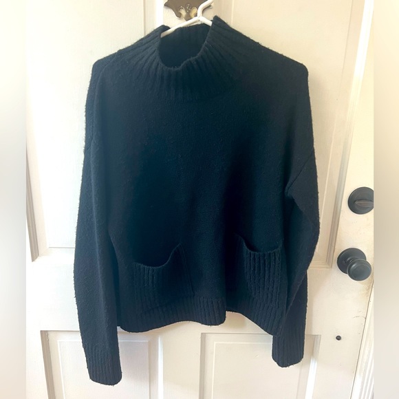 Frame black mock neck sweater size large - Picture 1 of 5